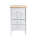 Cassettiera Emma bianca Mdf/Pino 4C 41X33H85 Made in China