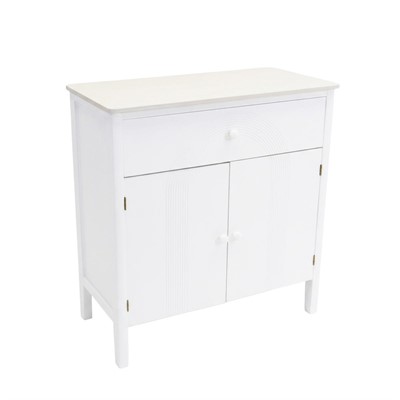 Credenza Emma bianca Mdf/Pino 1C 2A 80X40H85 Made in China