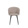 Sedia ''Alina'' in ciniglia beige 58X58H78 cm