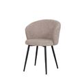 Sedia ''Alina'' in ciniglia beige 58X58H78 cm