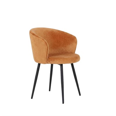 Sedia ''Alina'' in ciniglia inca gold 58X58H78 cm