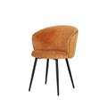 Sedia ''Alina'' in ciniglia inca gold 58X58H78 cm