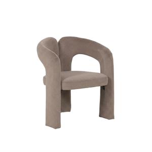 Sedia ''Zora'' in velluto taupe 67X61H76 cm