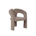 Sedia ''Zora'' in velluto taupe 67X61H76 cm