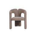 Sedia ''Zora'' in velluto taupe 67X61H76 cm