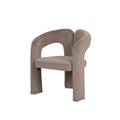 Sedia ''Zora'' in velluto taupe 67X61H76 cm