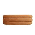 Divano ''Mei'' in ciniglia inca gold 200X89H61 cm