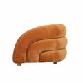 Poltrona ''Mei'' in ciniglia inca gold 98X89H68 cm