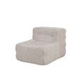 Poltrona sottovuoto Miocm 84x98x73H in tessuto col.avorio