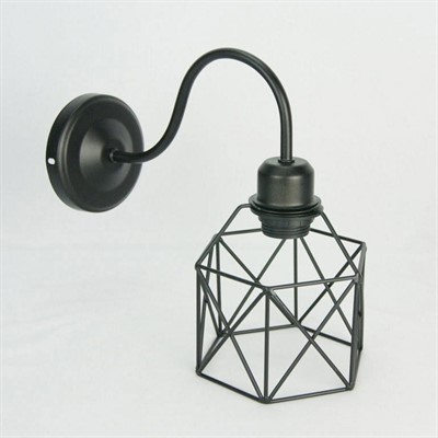 APPLIQUE METALLO NERO 28X15X26 MADE IN CHINA - E14