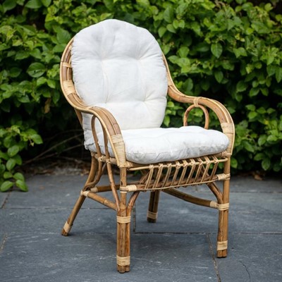 Poltrona Sole Nat.rattan c/cuscini 58x65h45/83