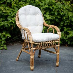 Poltrona Sole Nat.rattan c/cuscini 58x65h45/83