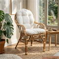 Poltrona Sole Nat.rattan c/cuscini 58x65h45/83
