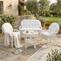 Salotto Sole Bia.rattan c/cuscin.1 divano 2p,2 poltrone,1 tavolo