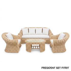 Salotto Leader fitrit c/cuscini 1 divano 3p, 2 poltrone,1 tavolo
