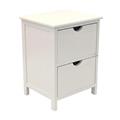 Cassettiera abete bianca  2 cassetti 36x28h48