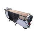 Mobile bar scooter bianco in metallo e mango cm 245x65x105h
