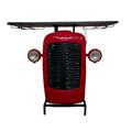 Mobile bar vintage trattore in mango e metallo cm 111x38x101h