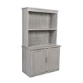 Credenza con sopralzo teak grigio cm 100x47x170h