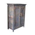 Armadio blu anticato legno di teak due ante cm 100x50x139h