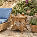 Tavolino Istambul giunco naturale cm 55X55H60