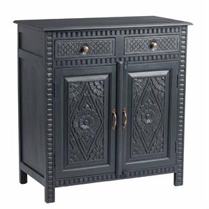 Credenza mango 2 ante e 2 cassetti blu 90X45H100