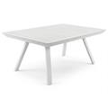 Tavolo allungabile Noah cm 110x200-300x76h alluminio bianco