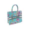 Borsa tela azzurra hello summer 40x15h32