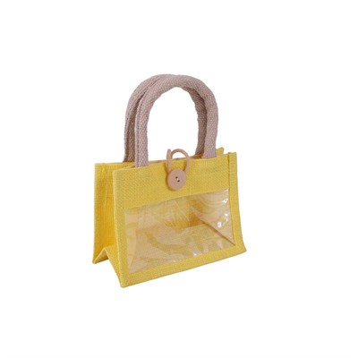 Borsina juta gialla con finestra e 2m.18x10h13