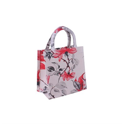 Borsina tela stampa fiori 20X12h20