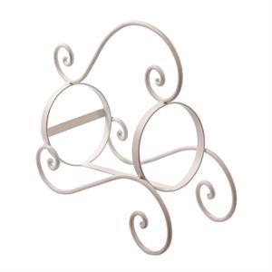 Portabottiglie in metallo bianco 11X28H24