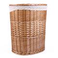 Portabiancheria in vimini bollito 52X39H58 in set di 2