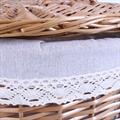 Portabiancheria in vimini bollito 52X39H58 in set di 2