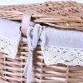 Portabiancheria in vimini bollito 52X39H58 in set di 2