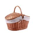 Cesto picnic in vimini bollito foderato 53X33H30 