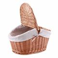 Cesto picnic in vimini bollito foderato 53X33H30 