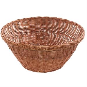 Cesto espositore in vimini rosso Ø60H30