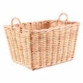 Cesta rettangolare in giunco 63X46H36 in set di 3 