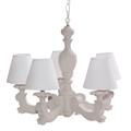 Lampadario a cinque bracci bianco Ø46H98