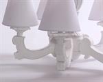 Lampadario a cinque bracci bianco Ø46H98