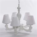 Lampadario a cinque bracci bianco Ø46H98