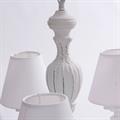 Lampadario a cinque bracci bianco Ø46H98
