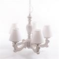 Lampadario a cinque bracci tortora Ø46H95