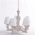 Lampadario a cinque bracci tortora Ø46H95