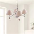 Lampadario con quattro bracci e decorazione cuore Ø47 
