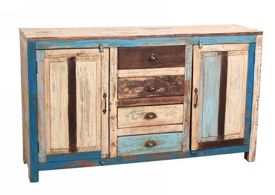 Credenza in legno riciclato 154X42H92
