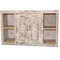 Credenza in legno di mango sbiancata 130x50H80