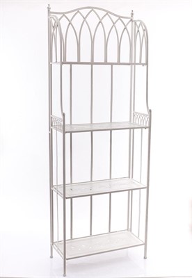 Scaffale in metallo bianco 60X28H166