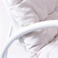 Dondolo in rattan bianco con cuscino Manao 60X117H109