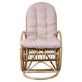 Dondolo in rattan naturale con cuscino Manao 60X117H109